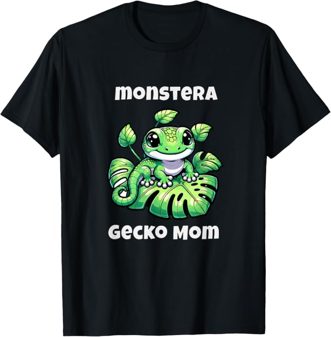 Crestie Gecko Mom Monstera Mom Plant Cute Crestie Reptile