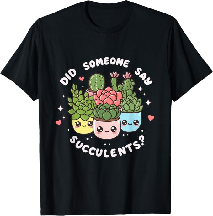 Cute Kawaii Succulent Cactus Lover Plants Gardening