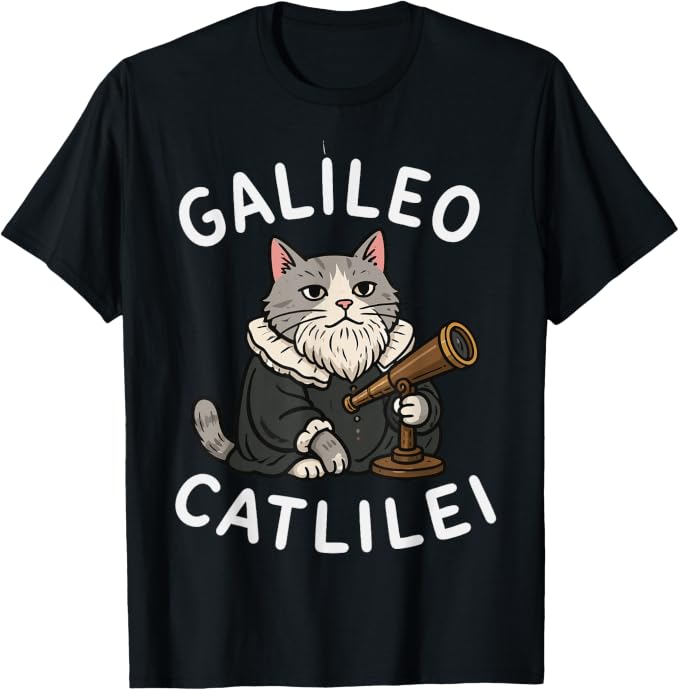 Galileo Catlilei Funny Italian History Cat Lover